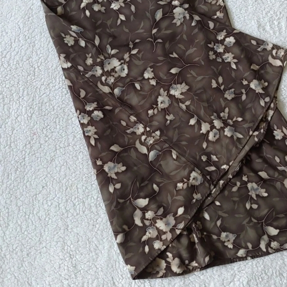 Modiano maxi long skirt size 14 with belt flowers - Picture 2 of 7